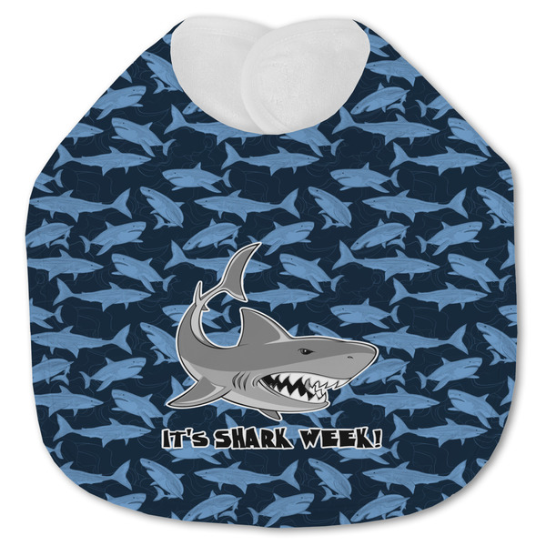 Custom Sharks Jersey Knit Baby Bib w/ Name or Text