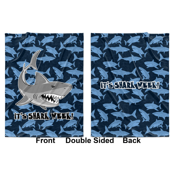 Sharks Baby Blanket (Double Sided - Printed Front and Back)