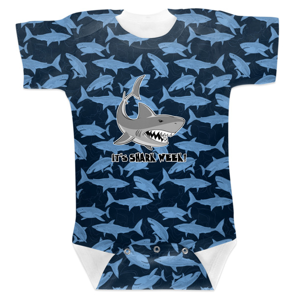 Custom Sharks Baby Bodysuit 0-3 w/ Name or Text