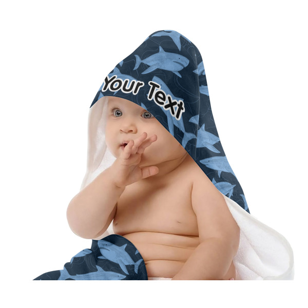 Sharks Baby Hooded Towel on Child