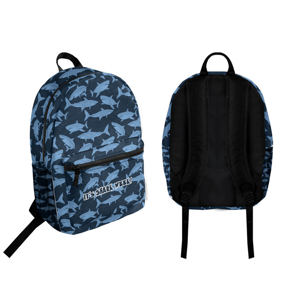 Sharks Backpack front and back - Apvl