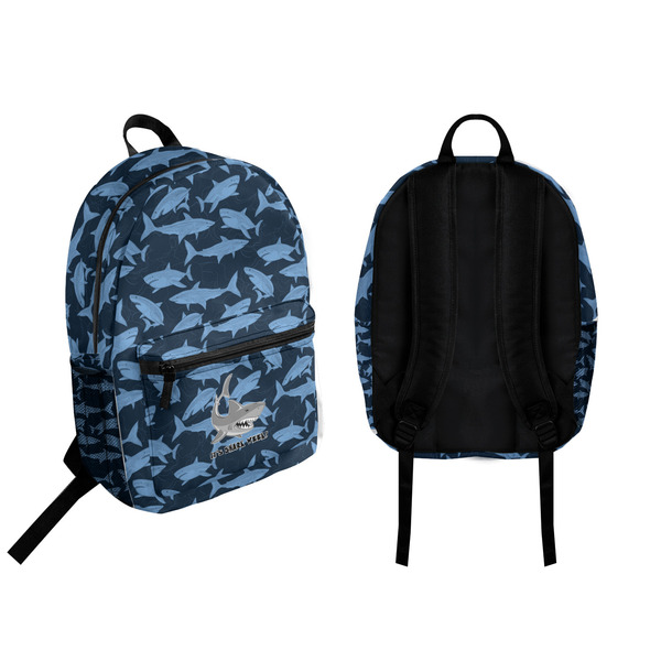 Sharks Backpack front and back - Apvl