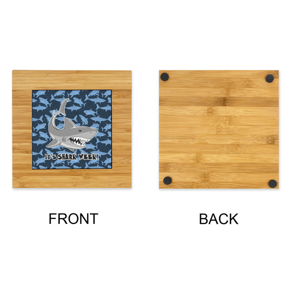 Sharks Bamboo Trivet with 6" Tile - APPROVAL