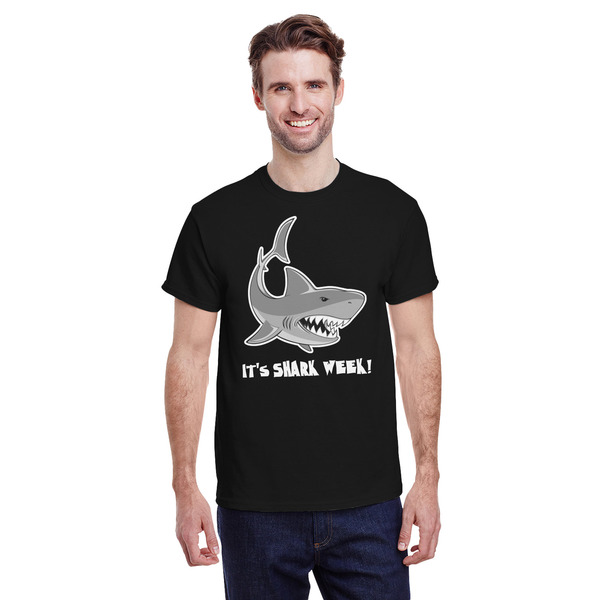Custom Sharks T-Shirt - Black - 2XL (Personalized)