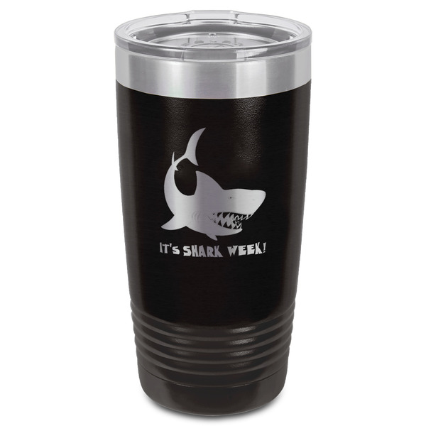 Sharks Black Polar Camel Tumbler - 20oz - Front