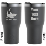 Sharks RTIC Tumbler - Black - Engraved Front & Back (Personalized)