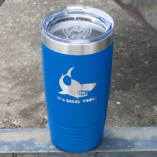 Sharks Blue Polar Camel Tumbler - 20oz - Angled