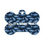 Sharks Bone Shaped Dog ID Tag - Small (Personalized)