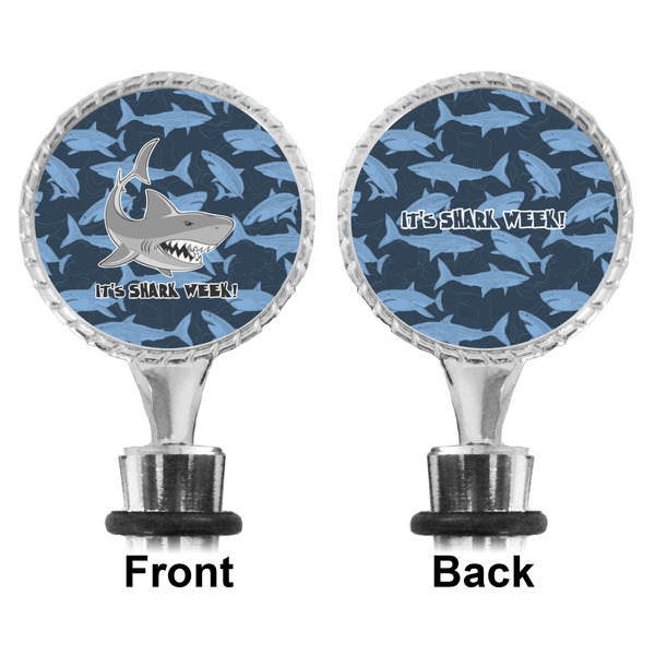 Sharks Bottle Stopper - Front and Back