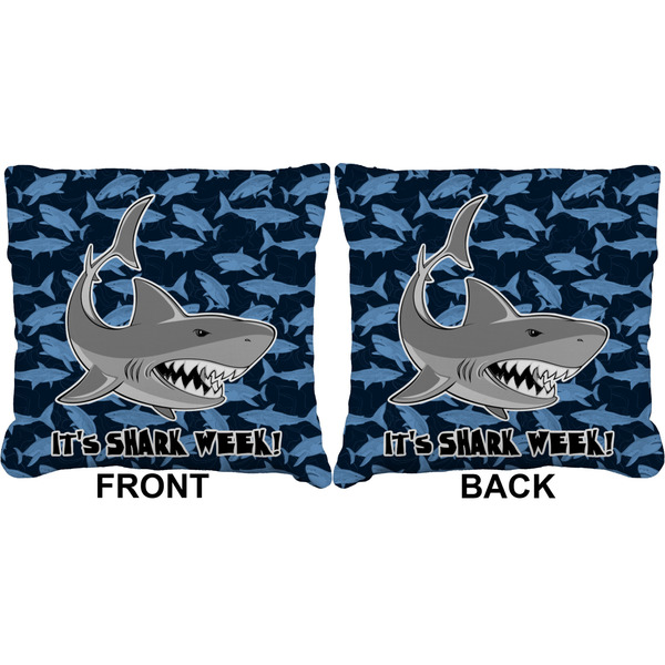 Sharks Burlap Pillow Approval