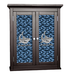 Sharks Cabinet Decal - Large w/ Name or Text