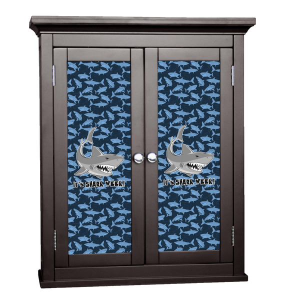 Custom Sharks Cabinet Decal - Small w/ Name or Text