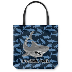 Sharks Canvas Tote Bag - Large - 18"x18" w/ Name or Text