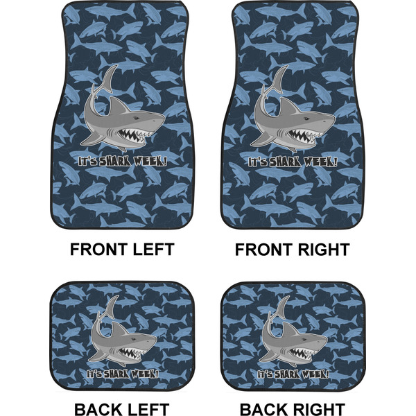 Sharks Car Floor Mats Set (2F + 2B)