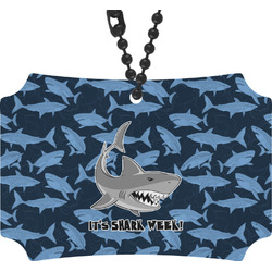 Sharks Rear View Mirror Ornament w/ Name or Text
