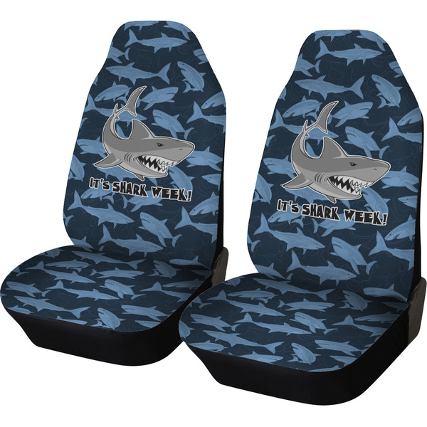 Custom Sharks Car Seat Covers (Set of Two) w/ Name or Text