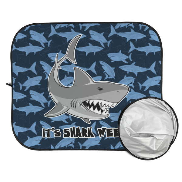 Sharks Car Sun Shades - FOLDED & UNFOLDED