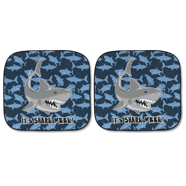 Sharks Car Sun Shades - FRONT