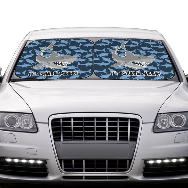 Sharks Car Sun Shades - IN CONTEXT