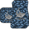 Sharks Car Floor Mats Set - 2 Front & 2 Back w/ Name or Text