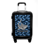 Sharks Carry On Hard Shell Suitcase w/ Name or Text