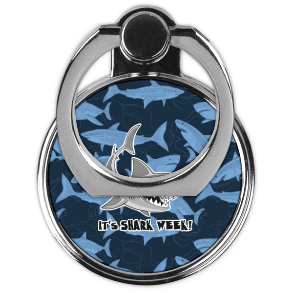Sharks Cell Phone Ring Stand & Holder - Front (Collapsed)