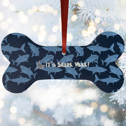 Sharks Ceramic Dog Ornament w/ Name or Text