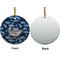 Sharks Ceramic Flat Ornament - Circle Front & Back (APPROVAL)
