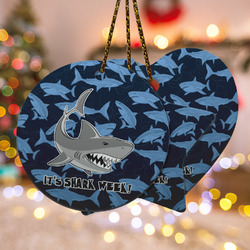Sharks Ceramic Ornament w/ Name or Text
