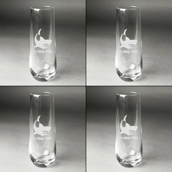 Sharks Champagne Flute - Set of 4 - Approval