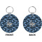 Sharks Circle Keychain (Front + Back)