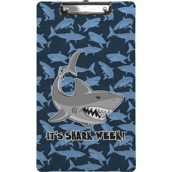 Custom Sharks Clipboard (Legal Size) w/ Name or Text