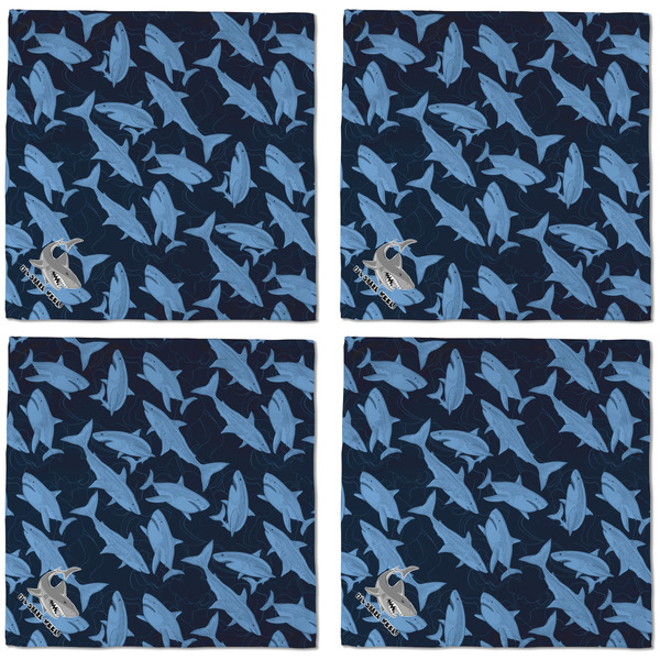 Sharks Cloth Napkins - Personalized Dinner (APPROVAL) Set of 4