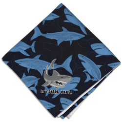 Sharks Cloth Dinner Napkin - Single w/ Name or Text