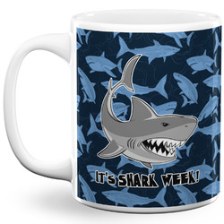 Sharks 11 Oz Coffee Mug - White (Personalized)