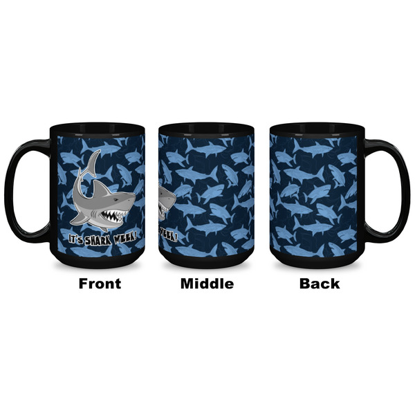 Sharks Coffee Mug - 15 oz - Black APPROVAL