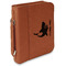 Sharks Cognac Leatherette Bible Covers with Handle & Zipper - Main