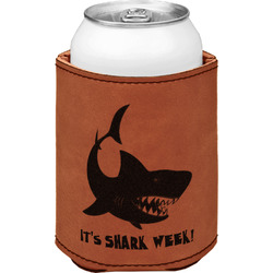 Sharks Leatherette Can Sleeve - Double Sided (Personalized)