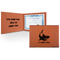 Sharks Cognac Leatherette Diploma / Certificate Holders - Front and Inside - Main