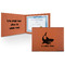 Sharks Leatherette Certificate Holder - Front and Inside (Personalized)