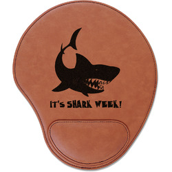 Sharks Leatherette Mouse Pad with Wrist Support (Personalized)