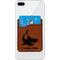 Sharks Cognac Leatherette Phone Wallet on iphone 8