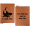 Sharks Cognac Leatherette Portfolios with Notepad - Small - Double Sided- Apvl