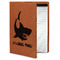 Sharks Cognac Leatherette Portfolios with Notepad - Small - Main