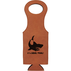 Sharks Leatherette Wine Tote (Personalized)