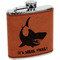 Sharks Leatherette Wrapped Stainless Steel Flask (Personalized)