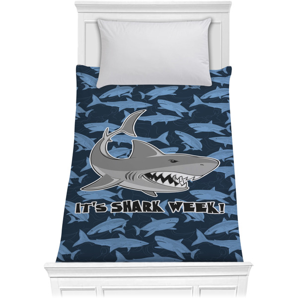 Custom Sharks Comforter - Twin w/ Name or Text