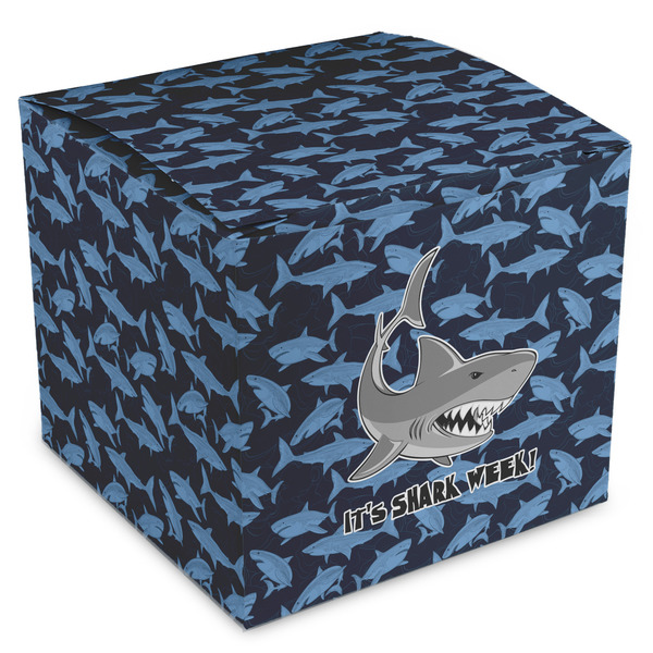 Custom Sharks Cube Favor Gift Boxes (Personalized)