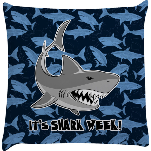 Custom Sharks Decorative Pillow Case w/ Name or Text