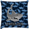 Sharks Decorative Pillow Case w/ Name or Text